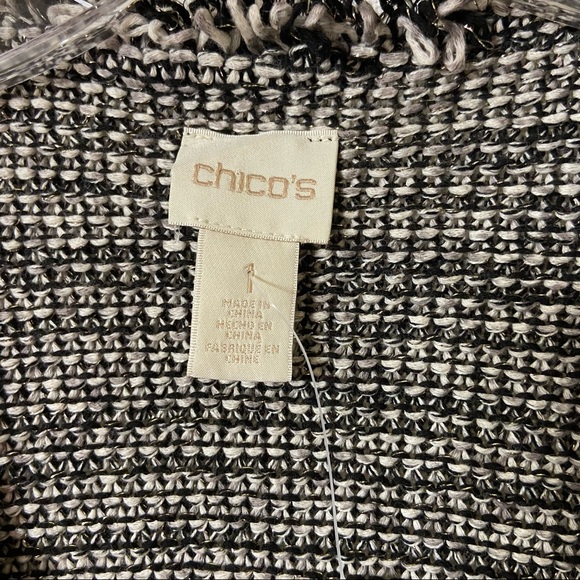 Chico’s Woven Soft Shell Open Front Blazer Shacket Chico’s 1 Medium 8 - Picture 8 of 12